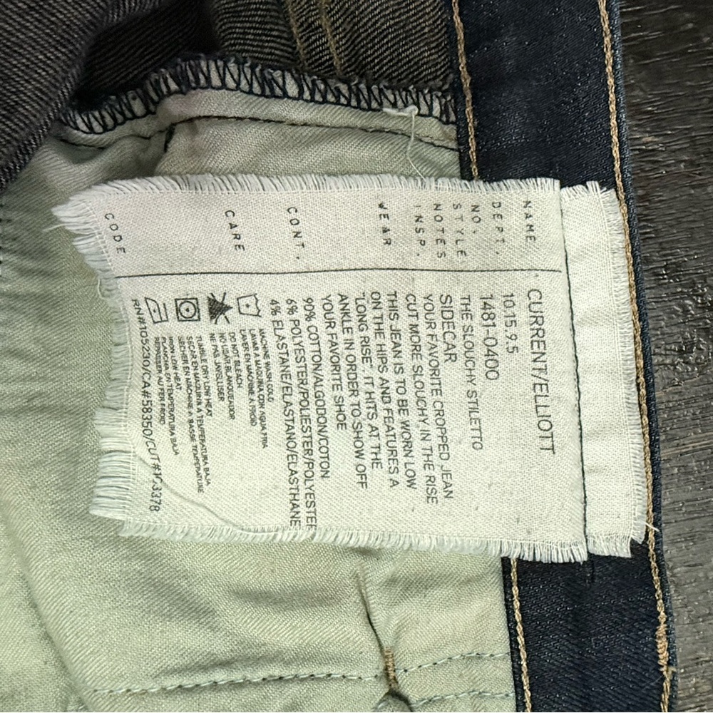 Current/Elliott Dark Blue Denim‎ Jeans - Picture 10 of 16